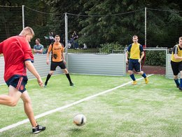 Fußballer auf dem Feld