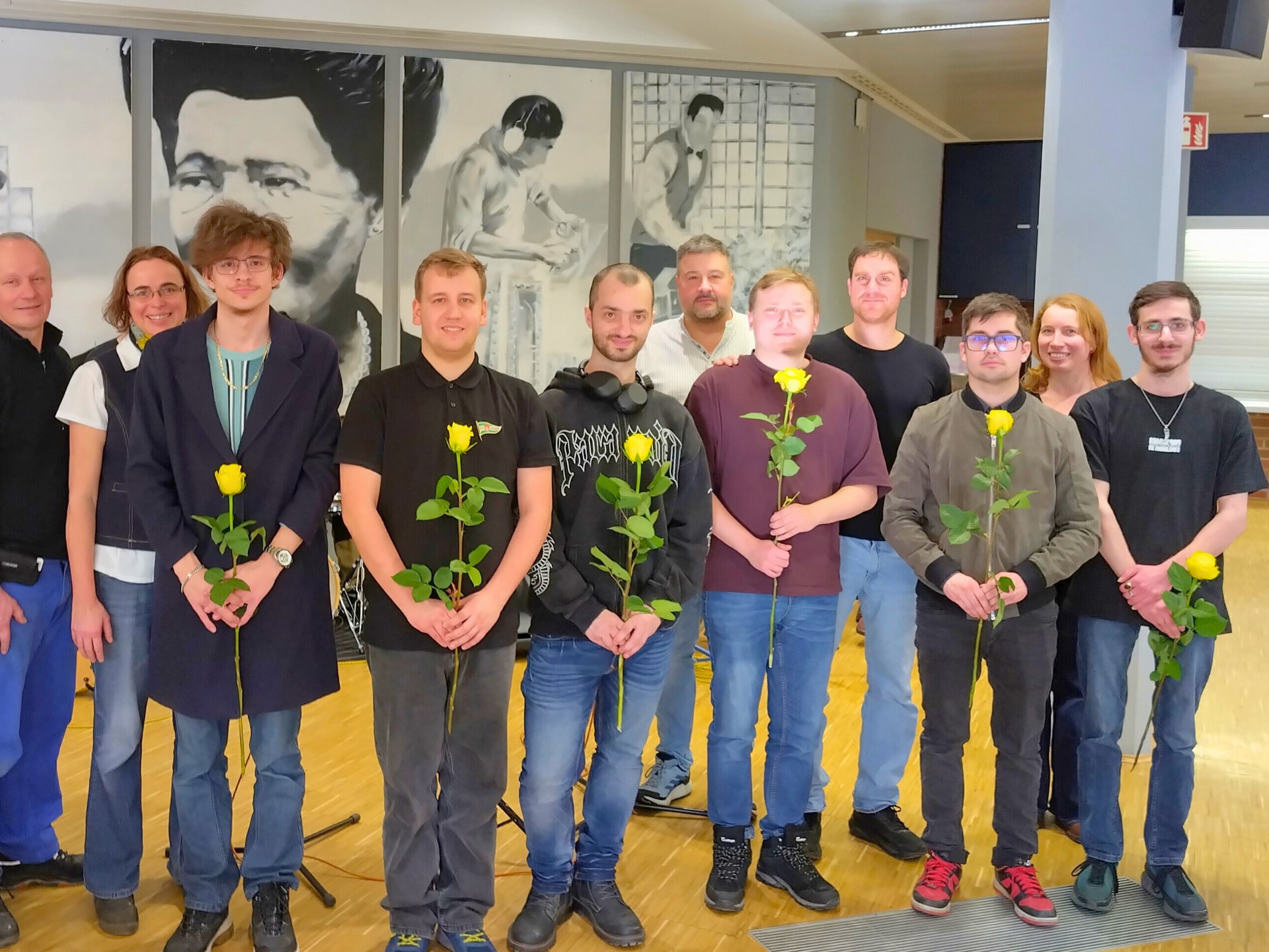 Winterabsolventen in der Mensa