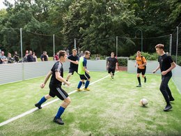 Fußballer auf dem Feld