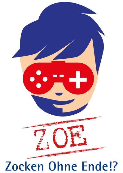 ZOE-Logo: Ein Kopf mit Gamerbrille