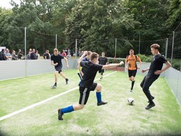 Fußballer auf dem Feld