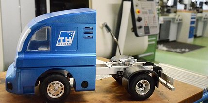 Miniaturtruck in Nahaufnahme