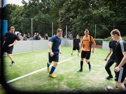 Fußballer auf dem Feld