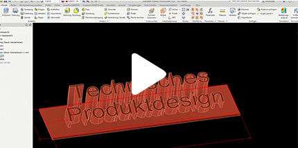 Videodatei Technisches Produktdesign